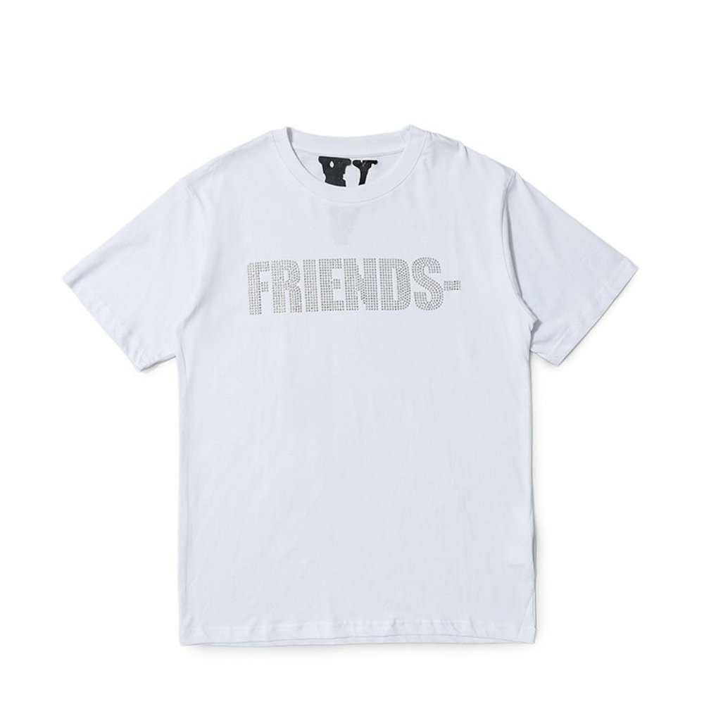 White Friends Vlone Swarovski  tshirt size XL
